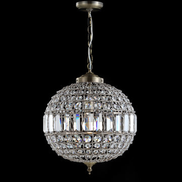 Georgina Crystal/Metal LED Pendant - JONATHAN Y